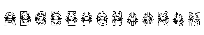 Nautical Crab Regular FONT