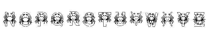 Nautical Crab Regular Font LOWERCASE