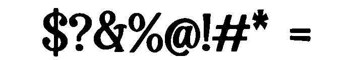 Navajo_White Font OTHER CHARS