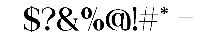 Navore Regular Font OTHER CHARS