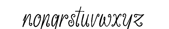 Nawiyla Font LOWERCASE