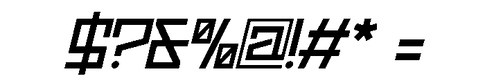 Naxero Italic Font OTHER CHARS