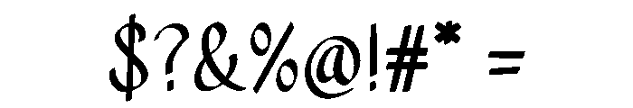 Nayaly Font OTHER CHARS