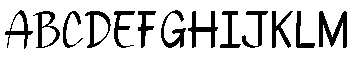 Nayaly Font UPPERCASE
