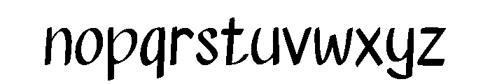 Nayaly Font LOWERCASE