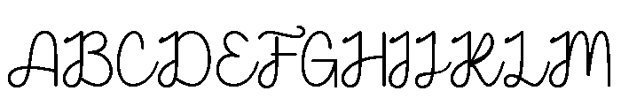 Naylin Font UPPERCASE
