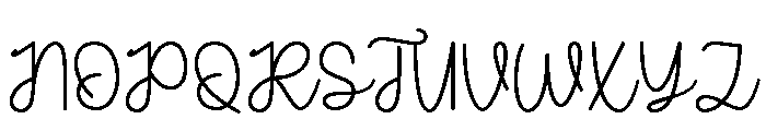 Naylin Font UPPERCASE