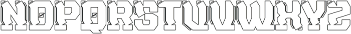 NAXMOS Outline otf (400) Font UPPERCASE