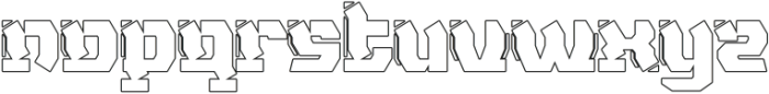 NAXMOS Outline otf (400) Font LOWERCASE