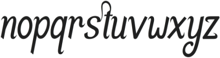 Nabilans otf (400) Font LOWERCASE