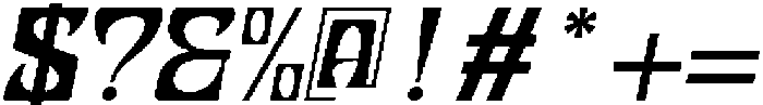 Nabsor Oblique otf (400) Font OTHER CHARS