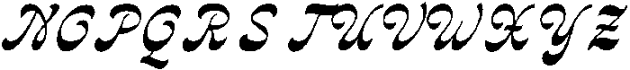 Nackresa-Script otf (400) Font UPPERCASE