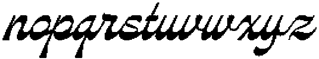 Nackresa-Script otf (400) Font LOWERCASE