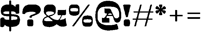 Nackresa-Slab otf (400) Font OTHER CHARS