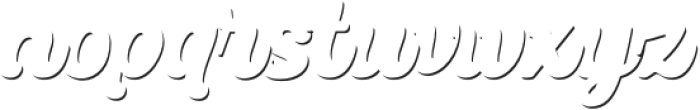 Nadel Script Shadow otf (400) Font LOWERCASE