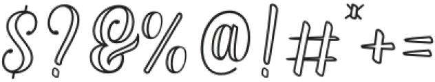 Nadella Line otf (400) Font OTHER CHARS