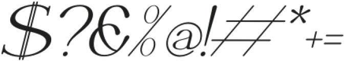 Naervik Italic otf (400) Font OTHER CHARS