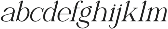 Naervik Italic otf (400) Font LOWERCASE