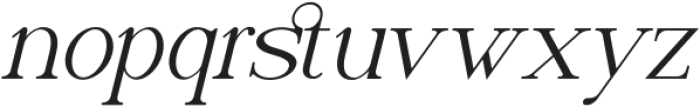 Naervik Italic otf (400) Font LOWERCASE