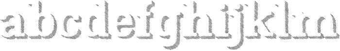 Nafisyah Strip Extrude otf (400) Font LOWERCASE