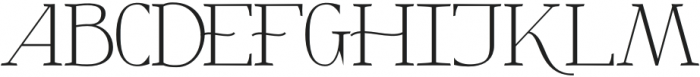 Nagaris Serif Display Regular otf (400) Font UPPERCASE
