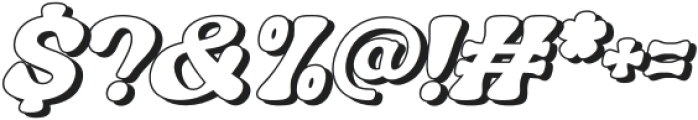 Nagbuloe Bold Italic Shadow otf (700) Font OTHER CHARS