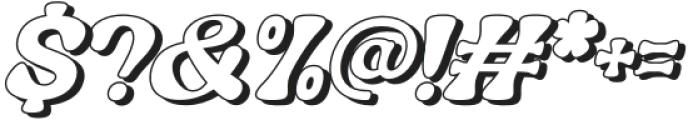 Nagbuloe Italic Shadow otf (400) Font OTHER CHARS