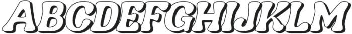 Nagbuloe Italic Shadow otf (400) Font UPPERCASE