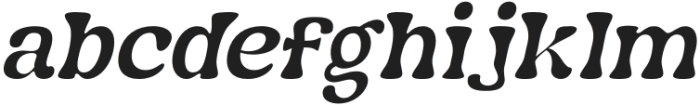 Nagbuloe Thin Italic otf (100) Font LOWERCASE