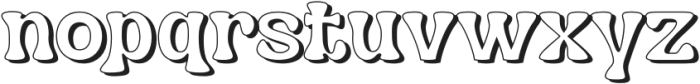 Nagbuloe Thin Shadow otf (100) Font LOWERCASE