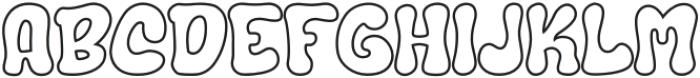 Naghma Outline otf (400) Font LOWERCASE