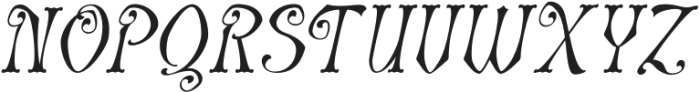 Naguile Italic otf (400) Font UPPERCASE