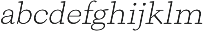 Naiche Extra Light Slanted otf (200) Font LOWERCASE