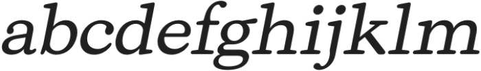 Naiche Regular Slanted otf (400) Font LOWERCASE