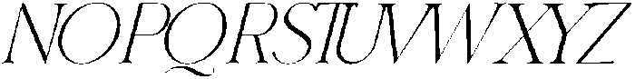 Nailongitalic-Regular otf (400) Font UPPERCASE