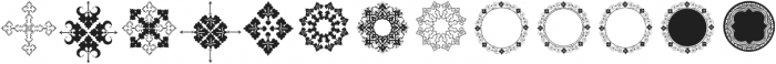 Naive Ornaments Three ttf (400) Font LOWERCASE