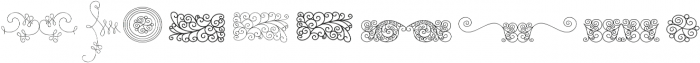 Naive Ornaments ttf (400) Font OTHER CHARS
