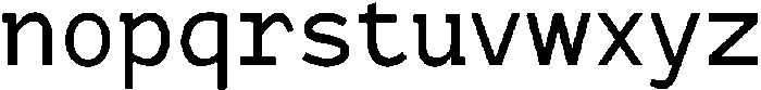 Nalaloka Mono Regular otf (400) Font LOWERCASE