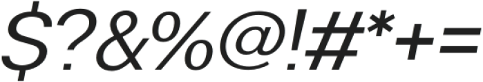 Namian Regular Italic otf (400) Font OTHER CHARS