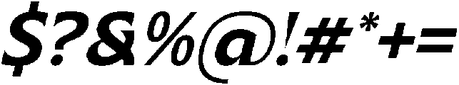 Namio Magah Italic Italic otf (400) Font OTHER CHARS