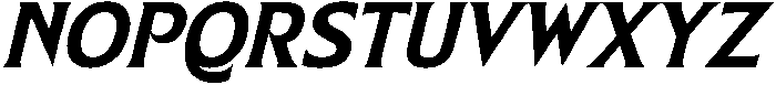 Namio Magah Italic Italic otf (400) Font UPPERCASE