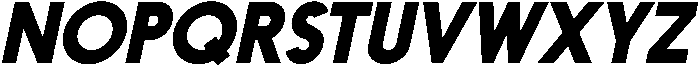 Nanami Black Oblique otf (900) Font UPPERCASE