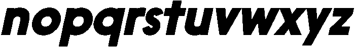 Nanami Black Oblique otf (900) Font LOWERCASE