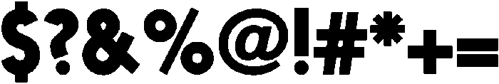 Nanami Black otf (900) Font OTHER CHARS