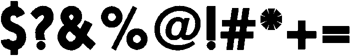 Nanami Bold otf (700) Font OTHER CHARS