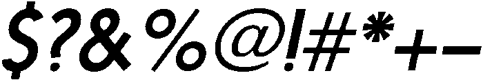 Nanami Book Oblique otf (400) Font OTHER CHARS