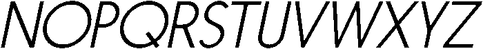 Nanami ExtraLight Oblique otf (200) Font UPPERCASE