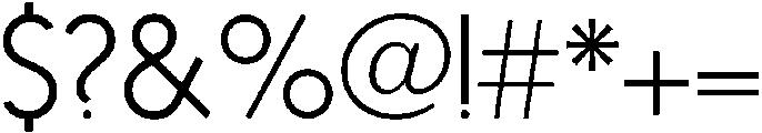 Nanami ExtraLight otf (200) Font OTHER CHARS