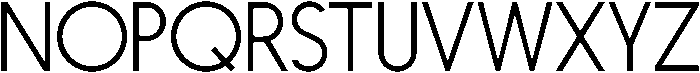 Nanami ExtraLight otf (200) Font UPPERCASE