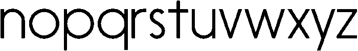 Nanami ExtraLight otf (200) Font LOWERCASE